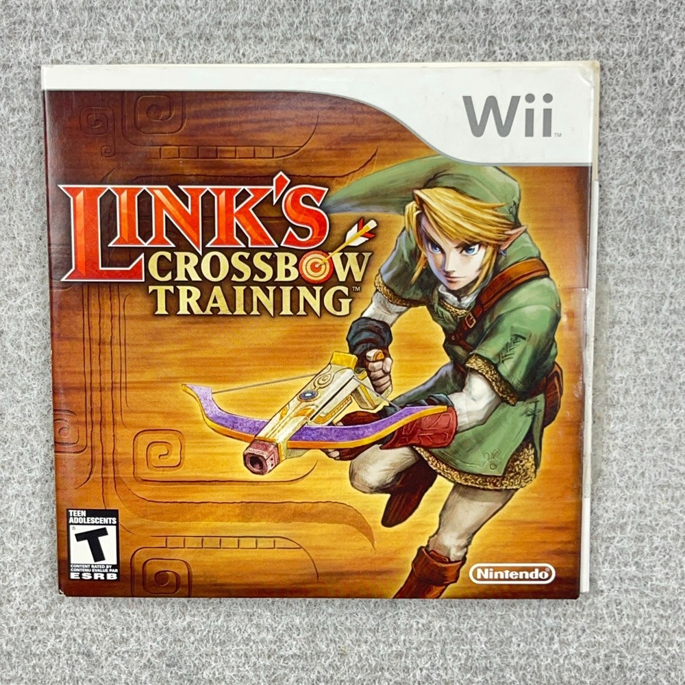 Link's Crossbow Training Game (Nintendo Wii 2007) NO MANUAL Zelda